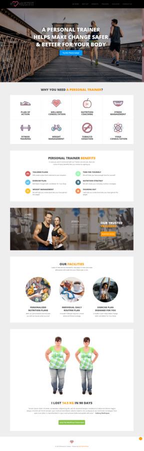 JustFit MyThemeShop : Gym/Fitness WordPress Business Theme