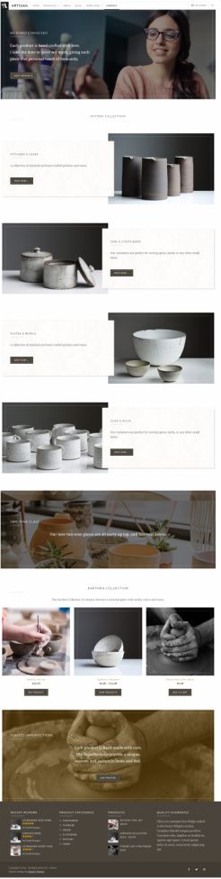 Artisan Organic Themes – WP Theme For Makers, Craftsmen, & Artists