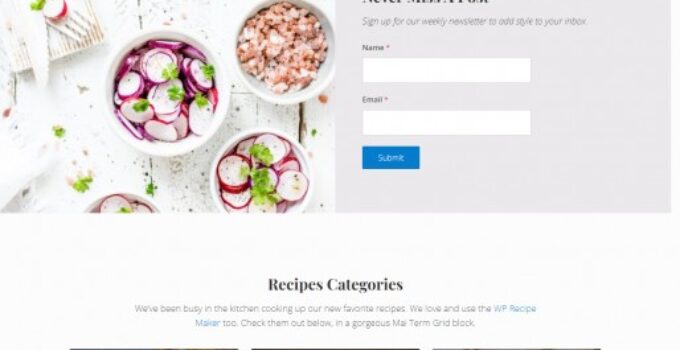 Mai Delight StudioPress : Food Recipe WordPress Blogging Theme